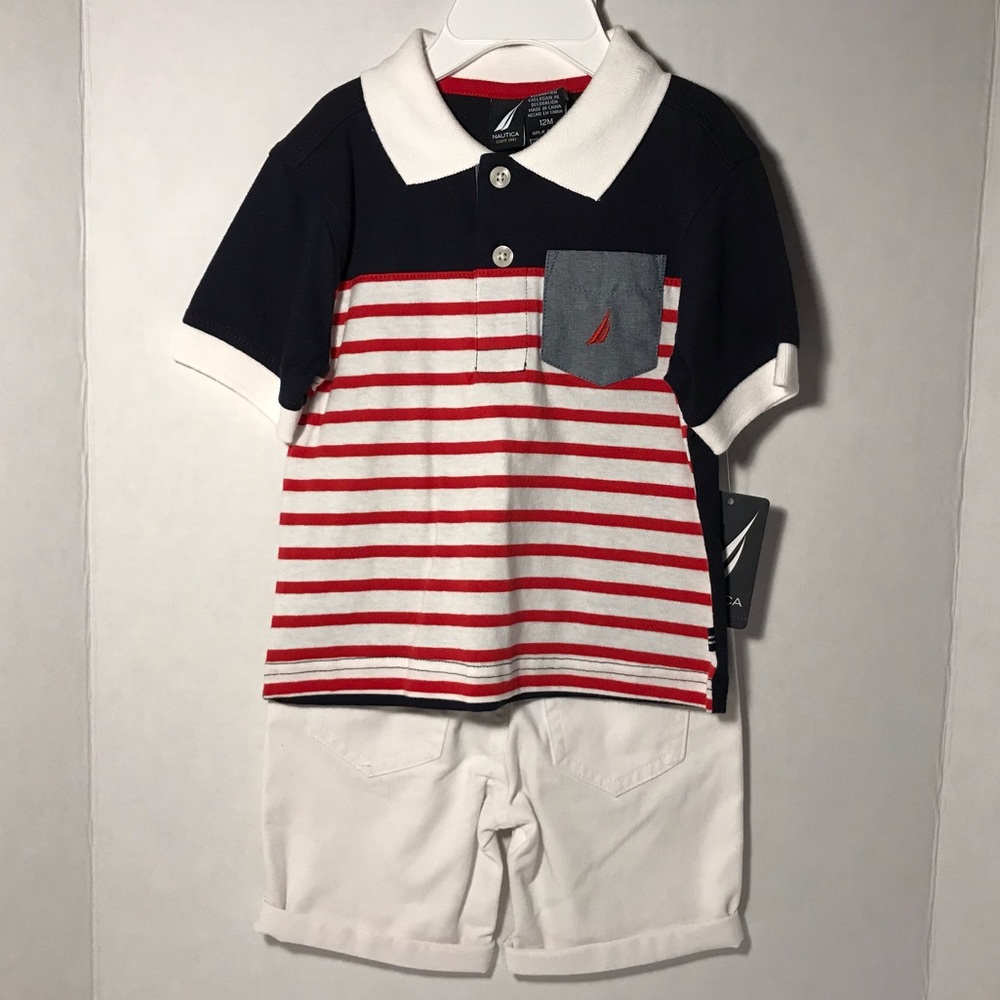 NWT Nautica Short Sleeve and Short 2 Piece Set